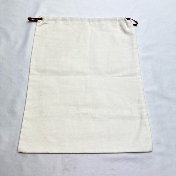 Adam Derrick To Boot New York Storage Dust Bag 12"x15" Drawstring Closure Ivory - Picture 2 of 4